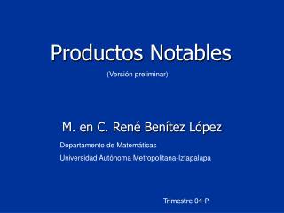 Productos Notables