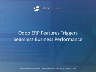 Odoo ERP Features Triggers Seamless Business Performance