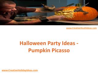 Halloween Party Ideas - Pumpkin Picasso