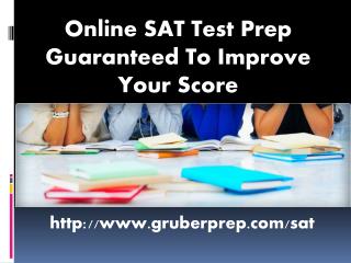 Online SAT Test Prep Guaranteed To Improve Your Score