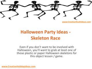 Halloween Party Ideas - Skeleton Race