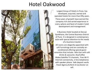 Hotel Oakwood