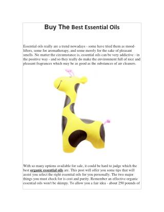 therapeutic grade essential oils