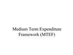 Medium Term Expenditure Framework MTEF