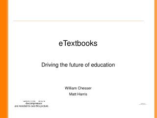 eTextbooks