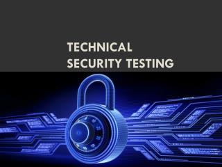 Technical Security Testing