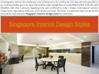 Singapore interior design styles