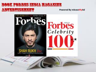 Advertising Procedure for Forbes India Magazine