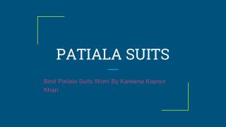 Best Patiala Suits Worn By Kareena Kapoor Khan