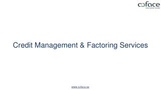 Credit Management and Factoring Services