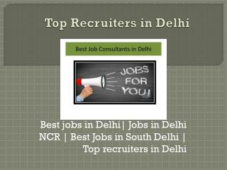 Best Jobs Available in Delhi | Job Mirror