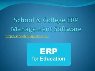 School & College ERP Management Software
