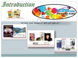 Las Vegas Color Printing for all printing needs