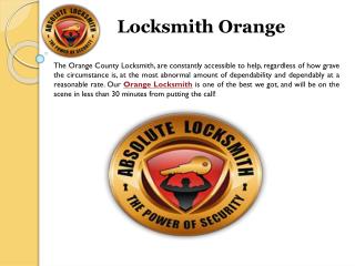Locksmith Orange,Orange County California Locksmith