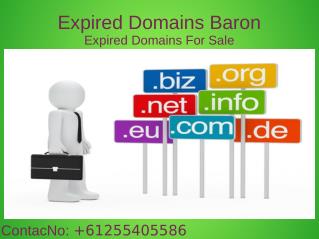 Expired Domains Baron Provide Best Servicies