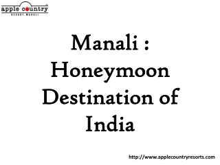 Kullu Manali : Destination for a perfect honeymoon