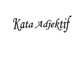 Kata Adjektif