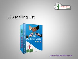 B2B Mailing Lists | Business Marketing list | Business to Business Email Lists