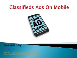 Classifieds Ads On Mobile