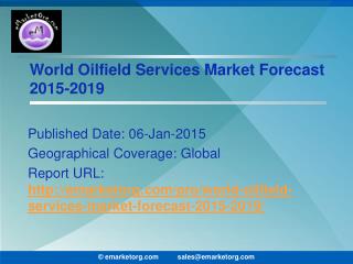 Oilfield Services Industry Comprehensively Researched Industry Analysis and Forecast 2015 Report