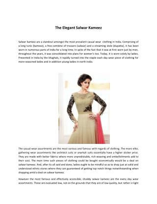 The Elegant Salwar Kameez