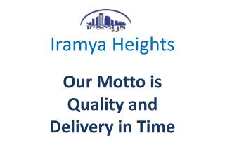 Smart City Delhi|Apartment in L Zone- iramya.com