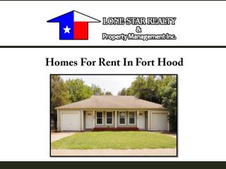 Homes For Rent In Fort Hood