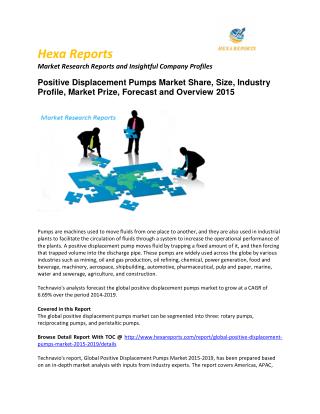 Positive Displacement Pumps 2015 Market Size, Share, trends and Forecast 2015