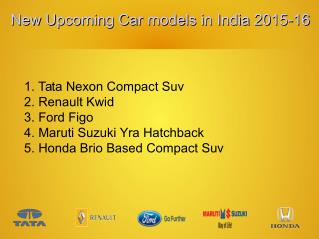 Upcoming Car models in India With Estimated Price