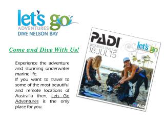 Professional Centre for PADI Scuba Diving in Australia