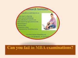 Can You Fail in MBA Examinations