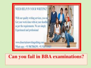 Can You Fail in BBA Examinations
