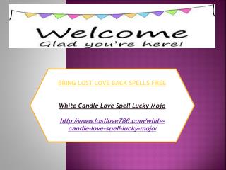 White Candle Love Spell Lucky Mojo