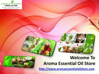 Online Natural Essential Oils Suppliers