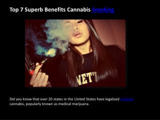 Top 7 Superb Benefits Cannabis Smoking