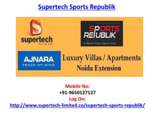 Supertech Sports Republik Noida Extension Project