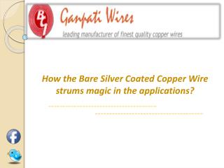 Bare Silver Coated Copper Wires