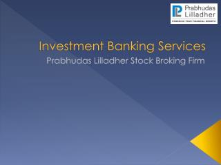Best Investment Banking Company India