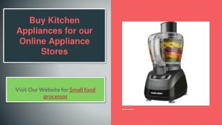 Small kitchen appliances