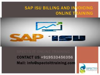 sap isu billing and invoicing online training in pune