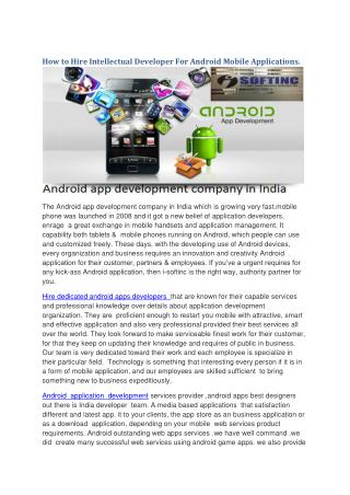 Android app developer