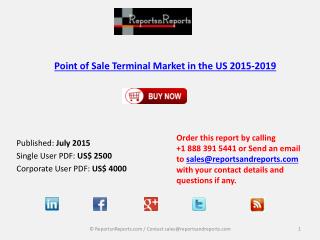 Point of Sale Terminal Market in the US 2015-2019