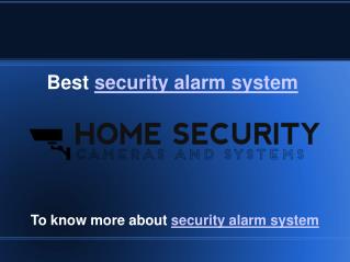 security alarm system