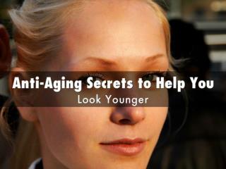 Anti Aging Secrets to Help You Look Younger, From Deepak Chopra