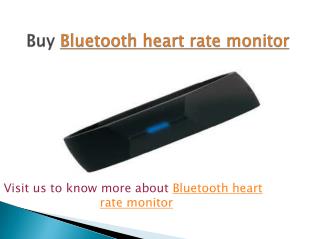 bluetooth heart rate monitor