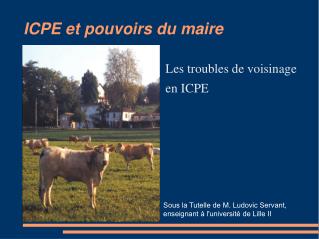 ICPE et pouvoirs du maire