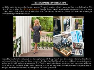 Reese Witherspoon’s New Store