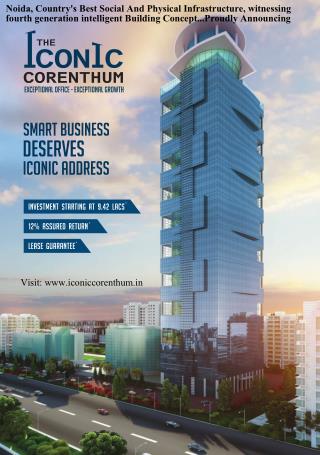 the iconic corenthum noida brochure and information bulletin