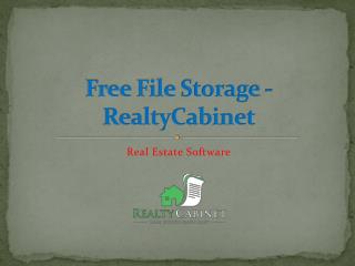 Free File Storage System - RealtyCabinet