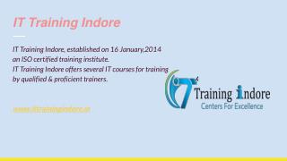 Need for industrial training in Indore- IT Training Indore